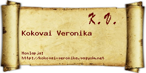 Kokovai Veronika névjegykártya