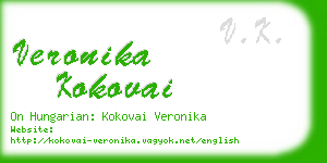 veronika kokovai business card